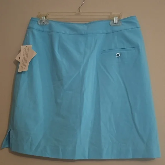 New EP Pro Women's Size 6 Golf Tennis Shorts Skirt Skort Aqua Blue Pockets Zip - Picture 3 of 11